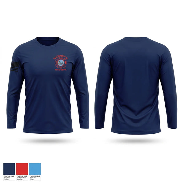 Long Sleeve Performance Shirt, Wilmington fire department, Fire Department, Teamtime, Team time, sublimation, custom sports apparel, team uniforms, spirit wear, spiritwear, sports uniforms, custom shirts, team store, custom team store, fundraiser sports, apparel fundraiser