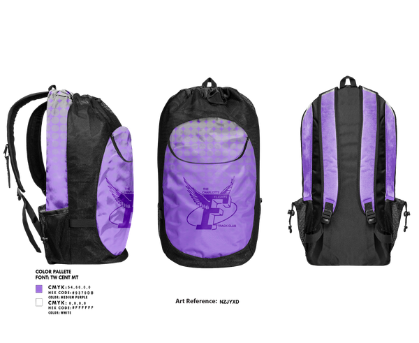 Gear Bag, The Charlotte Flights, Track & Field, Teamtime, Team time, sublimation, custom sports apparel, team uniforms, spirit wear, spiritwear, sports uniforms, custom shirts, team store, custom team store, fundraiser sports, apparel fundraiser