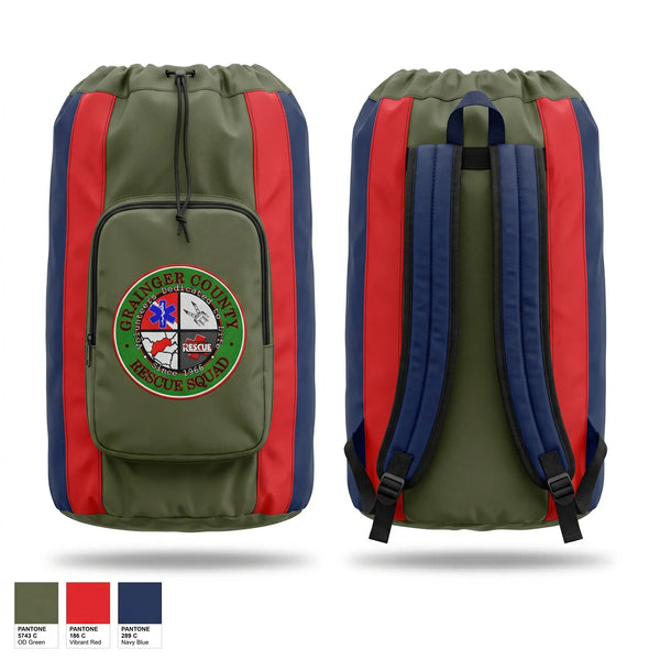 Gear Bag, Grainger County Rescue Squad, EMS/EMT, Teamtime, Team time, sublimation, custom sports apparel, team uniforms, spirit wear, spiritwear, sports uniforms, custom shirts, team store, custom team store, fundraiser sports, apparel fundraiser