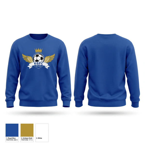 Crew Neck Sweatshirt, King George F.C., Men's Soccer, Teamtime, Team time, sublimation, custom sports apparel, team uniforms, spirit wear, spiritwear, sports uniforms, custom shirts, team store, custom team store, fundraiser sports, apparel fundraiser