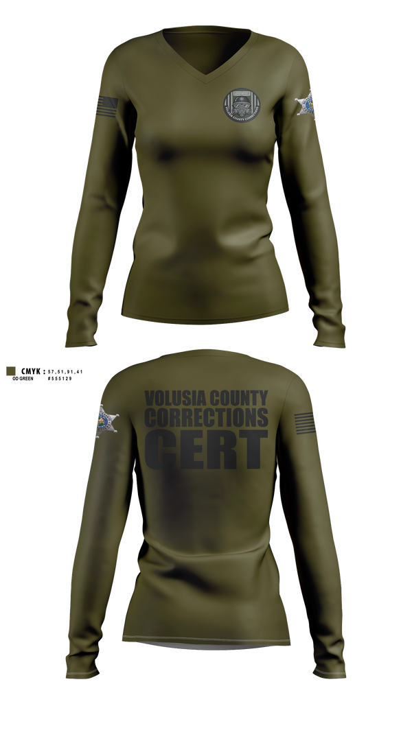 Womens Long Sleeve Vneck Shirt, East Central Illinois Bomb Squad, Police, Teamtime, Team time, sublimation, custom sports apparel, team uniforms, spirit wear, spiritwear, sports uniforms, custom shirts, team store, custom team store, fundraiser sports, apparel fundraiser