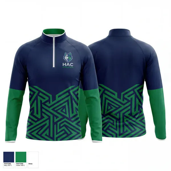 Quarter Zip Jacket, HAC WOLVES, Baseball, Teamtime, Team time, sublimation, custom sports apparel, team uniforms, spirit wear, spiritwear, sports uniforms, custom shirts, team store, custom team store, fundraiser sports, apparel fundraiser