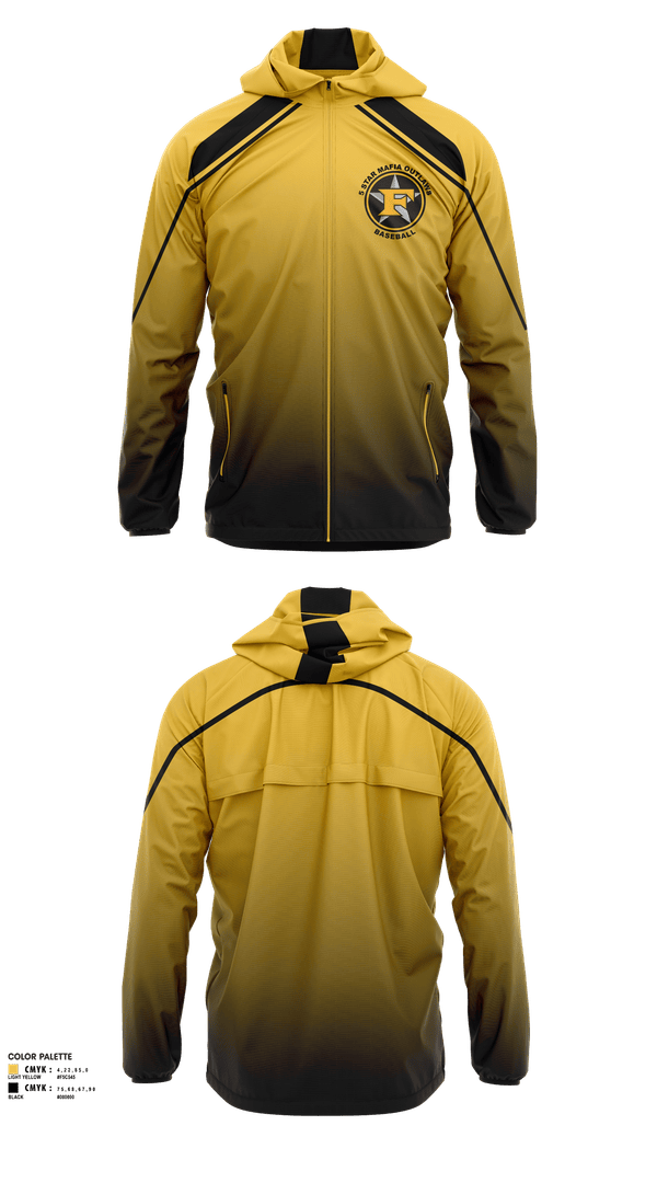 Windbreaker, 5 Star Mafia Outlaws, Baseball, Teamtime, Team time, sublimation, custom sports apparel, team uniforms, spirit wear, spiritwear, sports uniforms, custom shirts, team store, custom team store, fundraiser sports, apparel fundraiser