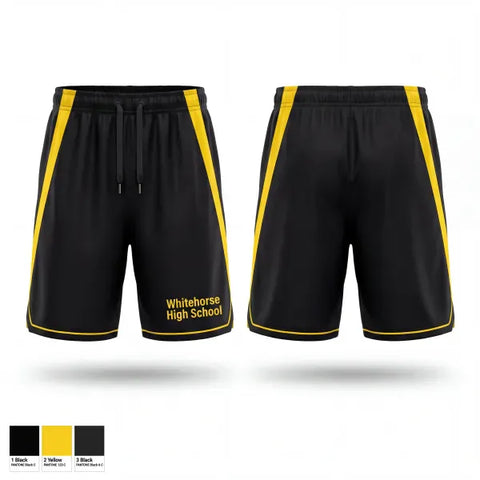 Athletic Shorts With Pockets, Whitehorse High school, Track & Field, Teamtime, Team time, sublimation, custom sports apparel, team uniforms, spirit wear, spiritwear, sports uniforms, custom shirts, team store, custom team store, fundraiser sports, apparel fundraiser