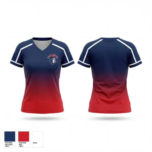 Womens Short Sleeve Vneck Shirt, East Oldham Middle School, Cheer, Teamtime, Team time, sublimation, custom sports apparel, team uniforms, spirit wear, spiritwear, sports uniforms, custom shirts, team store, custom team store, fundraiser sports, apparel fundraiser