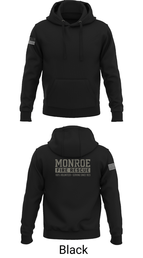 Hoodie, Monroe Fire Rescue, Fire Department, Teamtime, Team time, sublimation, custom sports apparel, team uniforms, spirit wear, spiritwear, sports uniforms, custom shirts, team store, custom team store, fundraiser sports, apparel fundraiser