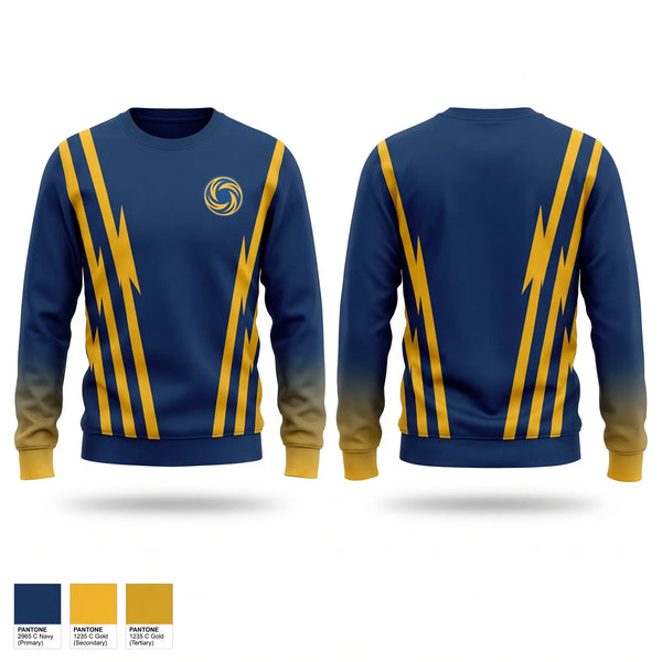 Crew Neck Sweatshirt, Bluffton Hurricanes, Women's Basketball, Teamtime, Team time, sublimation, custom sports apparel, team uniforms, spirit wear, spiritwear, sports uniforms, custom shirts, team store, custom team store, fundraiser sports, apparel fundraiser