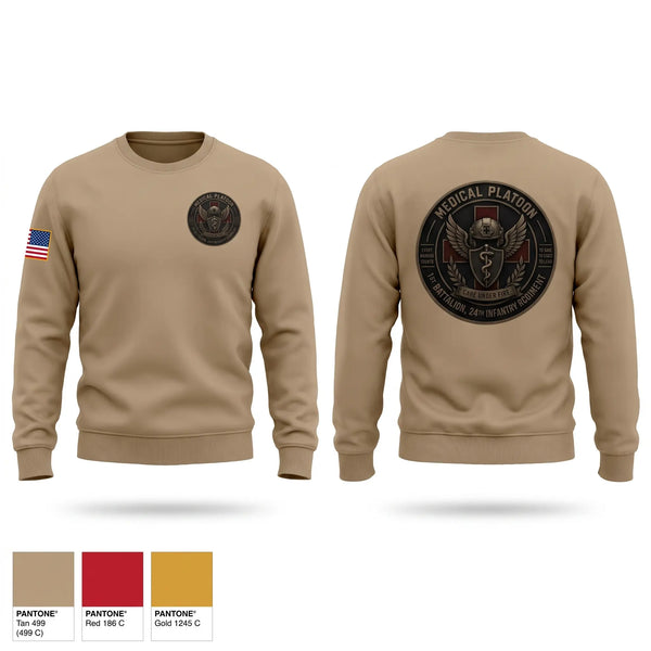 Crew Neck Sweatshirt, 1st Battalion 24th Infantry regiment, Army, Teamtime, Team time, sublimation, custom sports apparel, team uniforms, spirit wear, spiritwear, sports uniforms, custom shirts, team store, custom team store, fundraiser sports, apparel fundraiser
