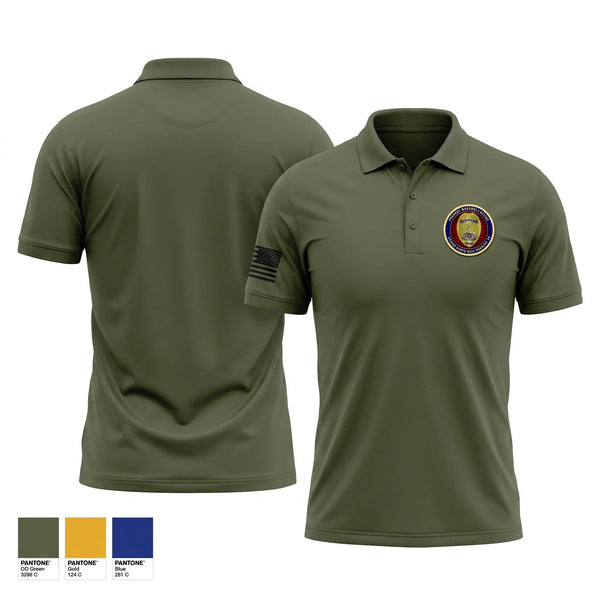 Short Sleeve Performance Polo, Security Battalion ( Provost Marshals Office), Marines, Teamtime, Team time, sublimation, custom sports apparel, team uniforms, spirit wear, spiritwear, sports uniforms, custom shirts, team store, custom team store, fundraiser sports, apparel fundraiser