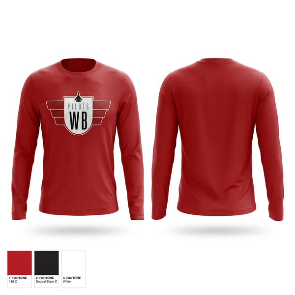 Long Sleeve Performance Shirt, Wright Brothers Pilots, Women's Volleyball, Teamtime, Team time, sublimation, custom sports apparel, team uniforms, spirit wear, spiritwear, sports uniforms, custom shirts, team store, custom team store, fundraiser sports, apparel fundraiser