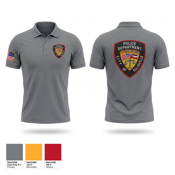 Short Sleeve Performance Polo, EPD, Police, Teamtime, Team time, sublimation, custom sports apparel, team uniforms, spirit wear, spiritwear, sports uniforms, custom shirts, team store, custom team store, fundraiser sports, apparel fundraiser