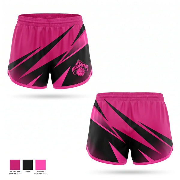 Womens Shorts, hoopers, Women's Basketball, Teamtime, Team time, sublimation, custom sports apparel, team uniforms, spirit wear, spiritwear, sports uniforms, custom shirts, team store, custom team store, fundraiser sports, apparel fundraiser