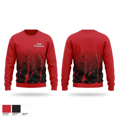 Crew Neck Sweatshirt, Cold Crushers, Softball, Teamtime, Team time, sublimation, custom sports apparel, team uniforms, spirit wear, spiritwear, sports uniforms, custom shirts, team store, custom team store, fundraiser sports, apparel fundraiser