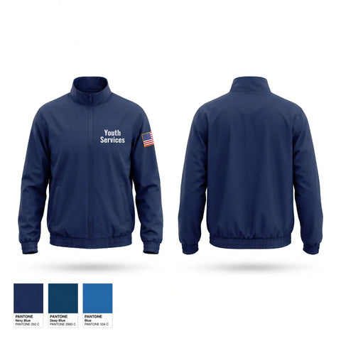 Windbreaker, Youth Services, Police, Teamtime, Team time, sublimation, custom sports apparel, team uniforms, spirit wear, spiritwear, sports uniforms, custom shirts, team store, custom team store, fundraiser sports, apparel fundraiser