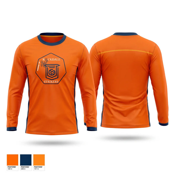 Long Sleeve Performance Shirt, Rockdale Strikers, Men's Soccer, Teamtime, Team time, sublimation, custom sports apparel, team uniforms, spirit wear, spiritwear, sports uniforms, custom shirts, team store, custom team store, fundraiser sports, apparel fundraiser