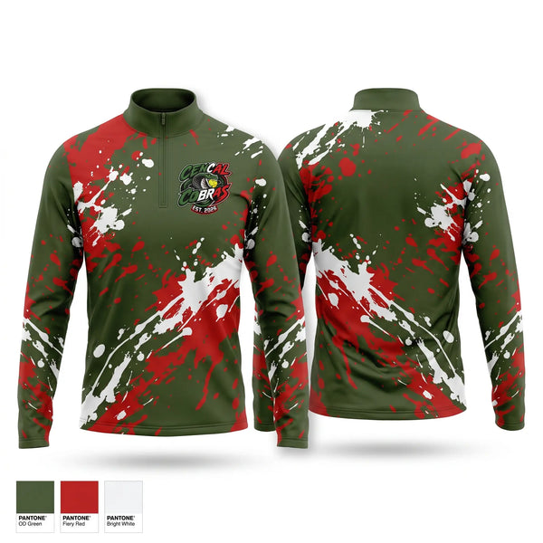 Quarter Zip Jacket, Cancel Cobras, Softball, Teamtime, Team time, sublimation, custom sports apparel, team uniforms, spirit wear, spiritwear, sports uniforms, custom shirts, team store, custom team store, fundraiser sports, apparel fundraiser