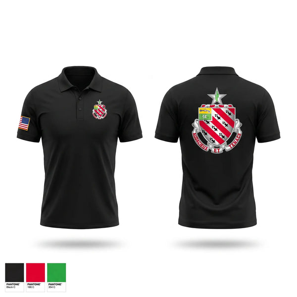 Short Sleeve Performance Polo, 1/8 Field Artillery Regiment, Army, Teamtime, Team time, sublimation, custom sports apparel, team uniforms, spirit wear, spiritwear, sports uniforms, custom shirts, team store, custom team store, fundraiser sports, apparel fundraiser