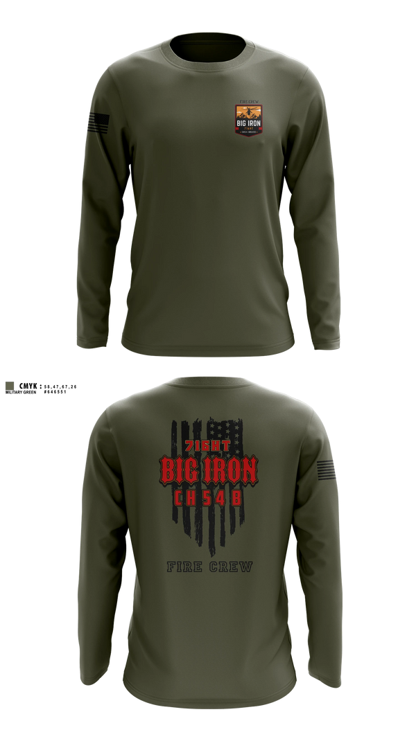 Long Sleeve Performance Shirt, Big Iron, Fire Department, Teamtime, Team time, sublimation, custom sports apparel, team uniforms, spirit wear, spiritwear, sports uniforms, custom shirts, team store, custom team store, fundraiser sports, apparel fundraiser