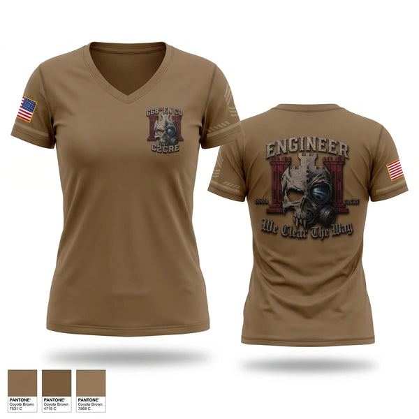 Womens Short Sleeve Vneck Shirt, 668th C2CRE, Army, Teamtime, Team time, sublimation, custom sports apparel, team uniforms, spirit wear, spiritwear, sports uniforms, custom shirts, team store, custom team store, fundraiser sports, apparel fundraiser