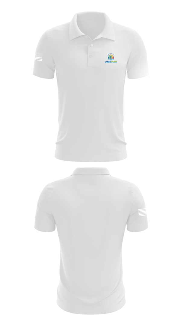 Short Sleeve Performance Polo, James Island Elementary School, Spirit Store, Teamtime, Team time, sublimation, custom sports apparel, team uniforms, spirit wear, spiritwear, sports uniforms, custom shirts, team store, custom team store, fundraiser sports, apparel fundraiser