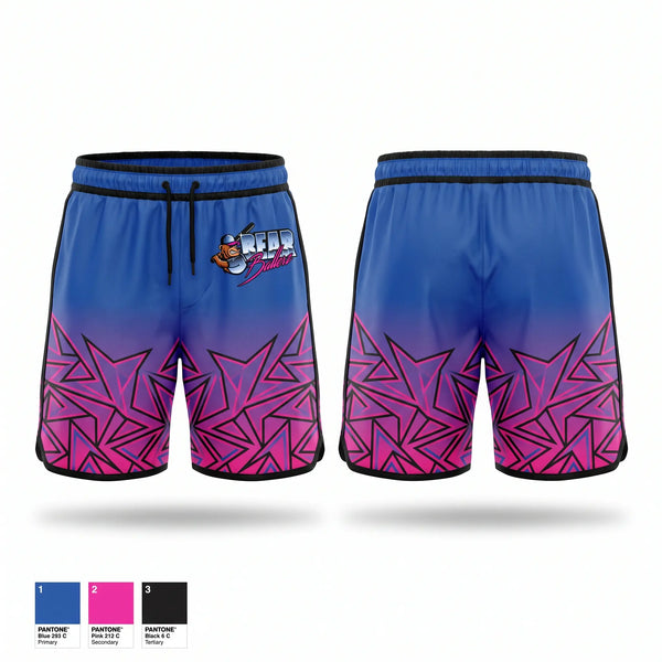 Athletic Shorts With Pockets, Bear Ballerz, Softball, Teamtime, Team time, sublimation, custom sports apparel, team uniforms, spirit wear, spiritwear, sports uniforms, custom shirts, team store, custom team store, fundraiser sports, apparel fundraiser