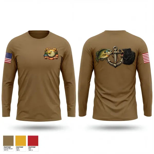 Long Sleeve Performance Shirt, Ozark Mid America, Navy, Teamtime, Team time, sublimation, custom sports apparel, team uniforms, spirit wear, spiritwear, sports uniforms, custom shirts, team store, custom team store, fundraiser sports, apparel fundraiser