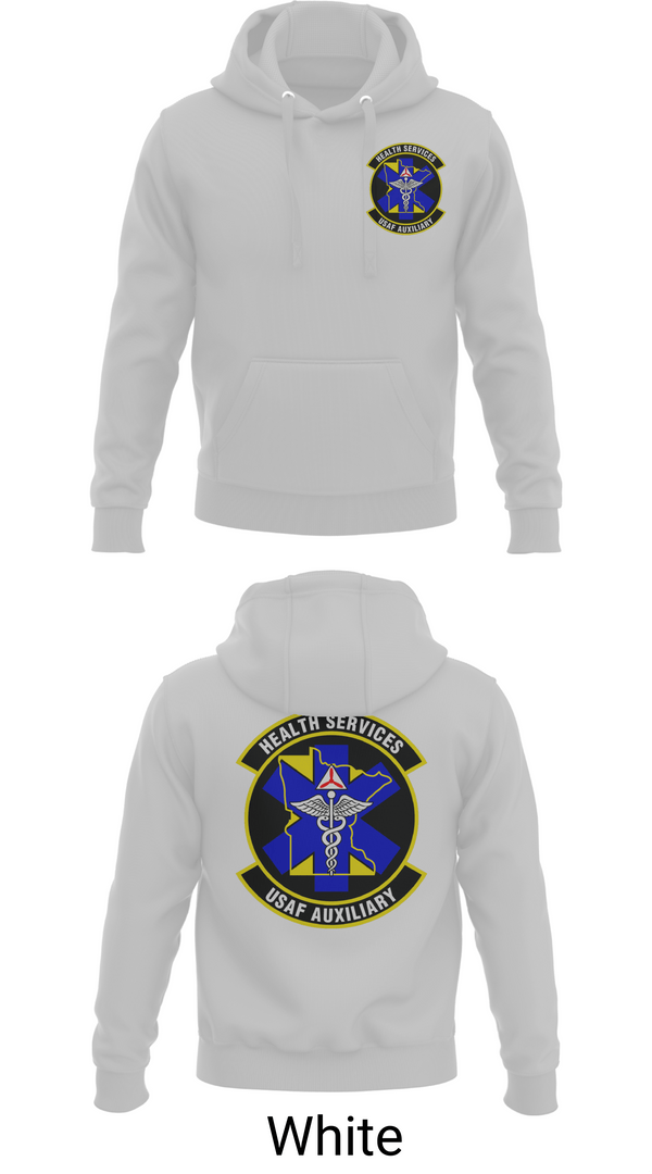 Hoodie, Civil Air Patrol Minnesota Wing Health Service, Air Force, Teamtime, Team time, sublimation, custom sports apparel, team uniforms, spirit wear, spiritwear, sports uniforms, custom shirts, team store, custom team store, fundraiser sports, apparel fundraiser