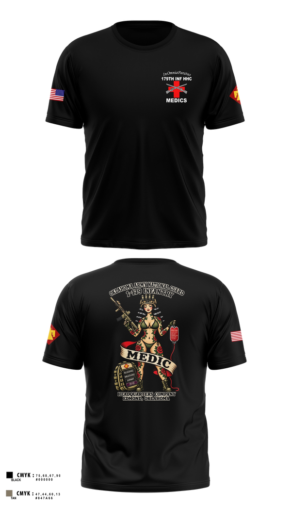 Short Sleeve Performance Shirt, 179 HHC Medics, National Guard, Teamtime, Team time, sublimation, custom sports apparel, team uniforms, spirit wear, spiritwear, sports uniforms, custom shirts, team store, custom team store, fundraiser sports, apparel fundraiser