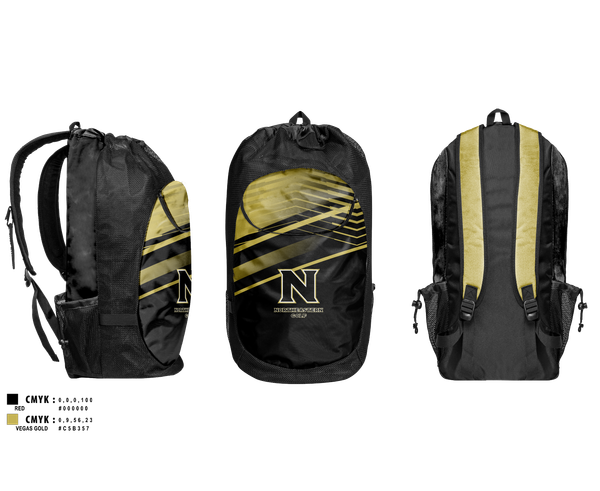 Gear Bag, Northeastern Junior College Golf Team, Golf, Teamtime, Team time, sublimation, custom sports apparel, team uniforms, spirit wear, spiritwear, sports uniforms, custom shirts, team store, custom team store, fundraiser sports, apparel fundraiser
