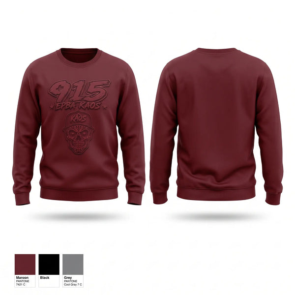 Crew Neck Sweatshirt, EPBA KAOS, Baseball, Teamtime, Team time, sublimation, custom sports apparel, team uniforms, spirit wear, spiritwear, sports uniforms, custom shirts, team store, custom team store, fundraiser sports, apparel fundraiser