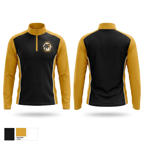 Quarter Zip Jacket, GOAL DIGGERS, Ice Hockey, Teamtime, Team time, sublimation, custom sports apparel, team uniforms, spirit wear, spiritwear, sports uniforms, custom shirts, team store, custom team store, fundraiser sports, apparel fundraiser