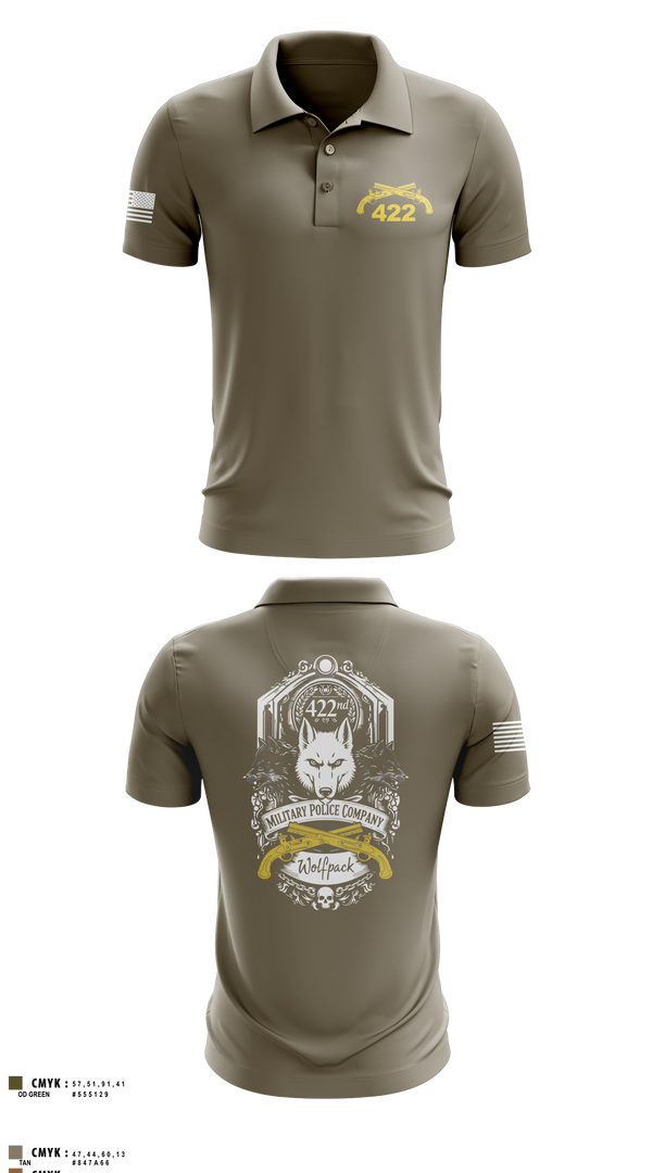Short Sleeve Performance Polo, 422nd Military Police Company, Army, Teamtime, Team time, sublimation, custom sports apparel, team uniforms, spirit wear, spiritwear, sports uniforms, custom shirts, team store, custom team store, fundraiser sports, apparel fundraiser