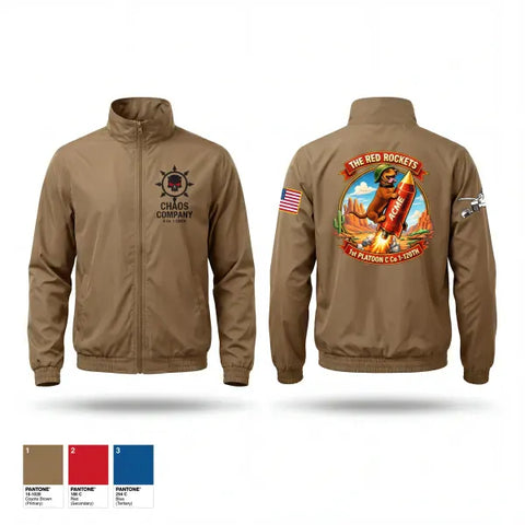 Windbreaker, C. Co. HQ PLT, Army, Teamtime, Team time, sublimation, custom sports apparel, team uniforms, spirit wear, spiritwear, sports uniforms, custom shirts, team store, custom team store, fundraiser sports, apparel fundraiser