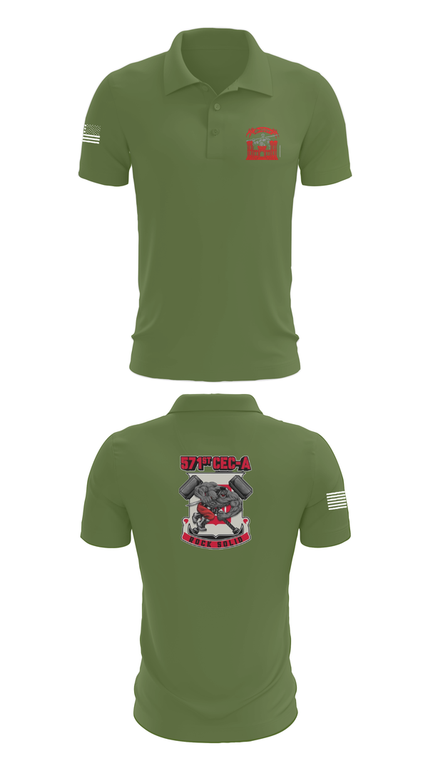Short Sleeve Performance Polo, 571st CEC-A, , Teamtime, Team time, sublimation, custom sports apparel, team uniforms, spirit wear, spiritwear, sports uniforms, custom shirts, team store, custom team store, fundraiser sports, apparel fundraiser