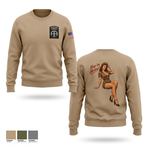 Crew Neck Sweatshirt, 407th LSB, Army, Teamtime, Team time, sublimation, custom sports apparel, team uniforms, spirit wear, spiritwear, sports uniforms, custom shirts, team store, custom team store, fundraiser sports, apparel fundraiser