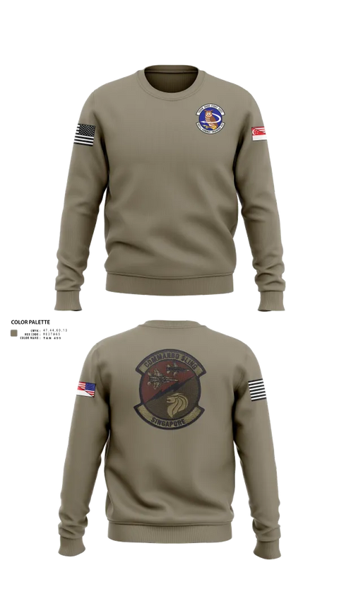 Crew Neck Sweatshirt, 497 COMBAT TRAINING FLIGHT, Air Force, Teamtime, Team time, sublimation, custom sports apparel, team uniforms, spirit wear, spiritwear, sports uniforms, custom shirts, team store, custom team store, fundraiser sports, apparel fundraiser