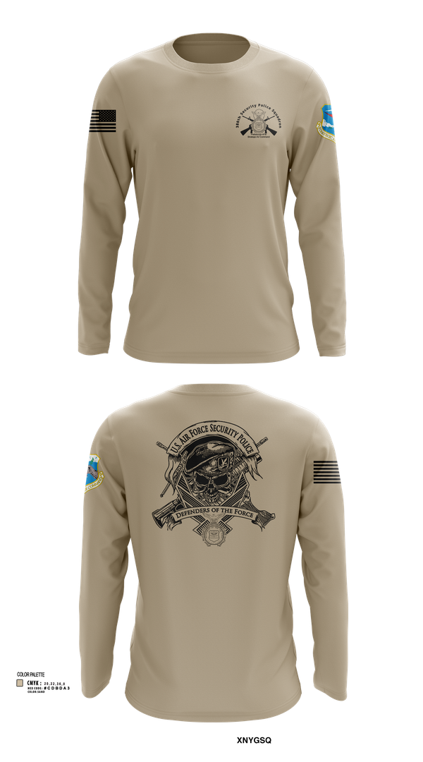 Long Sleeve Performance Shirt, 380th Security Police Squadron, , Teamtime, Team time, sublimation, custom sports apparel, team uniforms, spirit wear, spiritwear, sports uniforms, custom shirts, team store, custom team store, fundraiser sports, apparel fundraiser