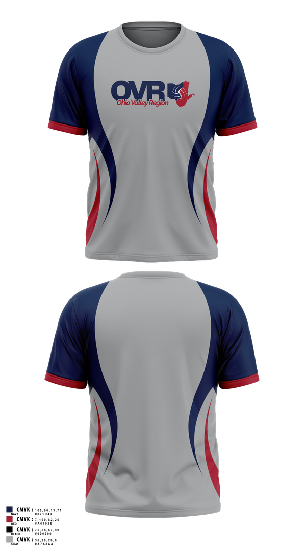 Short Sleeve Performance Shirt, Ohio Valley Region Volleyball, Women's Volleyball, Teamtime, Team time, sublimation, custom sports apparel, team uniforms, spirit wear, spiritwear, sports uniforms, custom shirts, team store, custom team store, fundraiser sports, apparel fundraiser