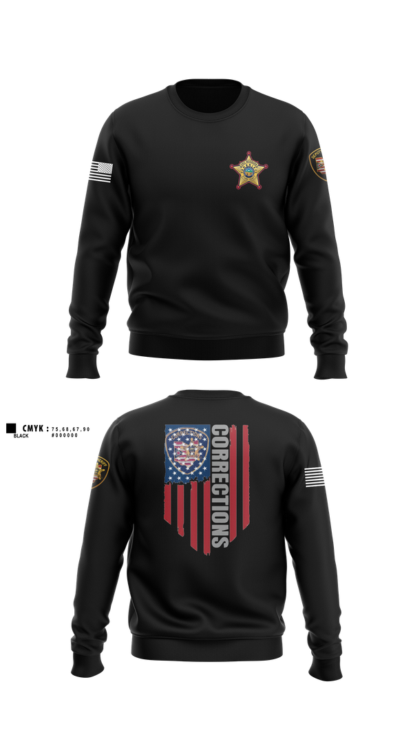 Crew Neck Sweatshirt, Ottawa County Sheriff’s Office, Police, Teamtime, Team time, sublimation, custom sports apparel, team uniforms, spirit wear, spiritwear, sports uniforms, custom shirts, team store, custom team store, fundraiser sports, apparel fundraiser