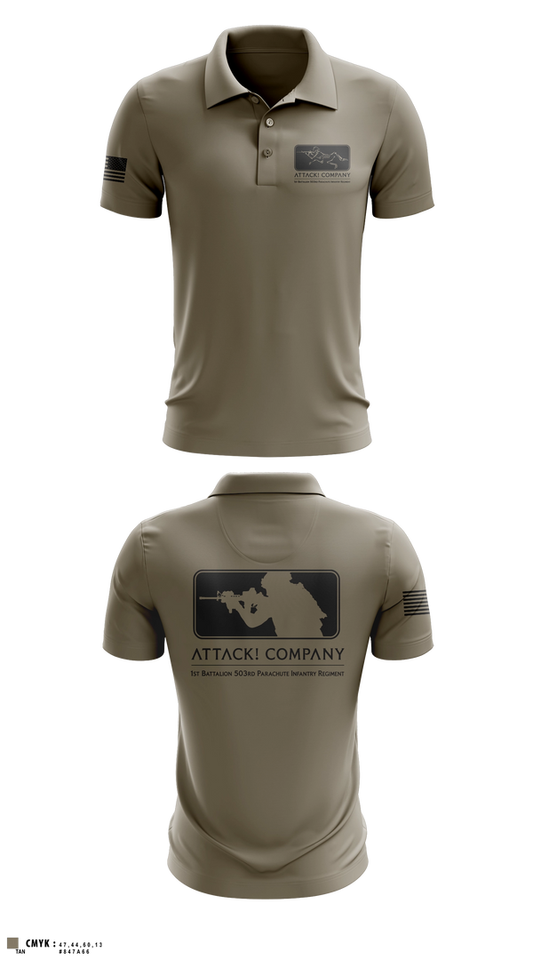 Short Sleeve Performance Polo, Attack Company, Army, Teamtime, Team time, sublimation, custom sports apparel, team uniforms, spirit wear, spiritwear, sports uniforms, custom shirts, team store, custom team store, fundraiser sports, apparel fundraiser