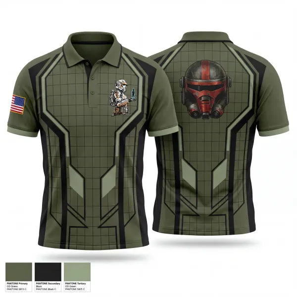 Short Sleeve Performance Polo, 715th MP CO DET, Army, Teamtime, Team time, sublimation, custom sports apparel, team uniforms, spirit wear, spiritwear, sports uniforms, custom shirts, team store, custom team store, fundraiser sports, apparel fundraiser
