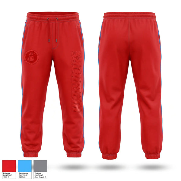Sweatpants, Warriors, Softball, Teamtime, Team time, sublimation, custom sports apparel, team uniforms, spirit wear, spiritwear, sports uniforms, custom shirts, team store, custom team store, fundraiser sports, apparel fundraiser