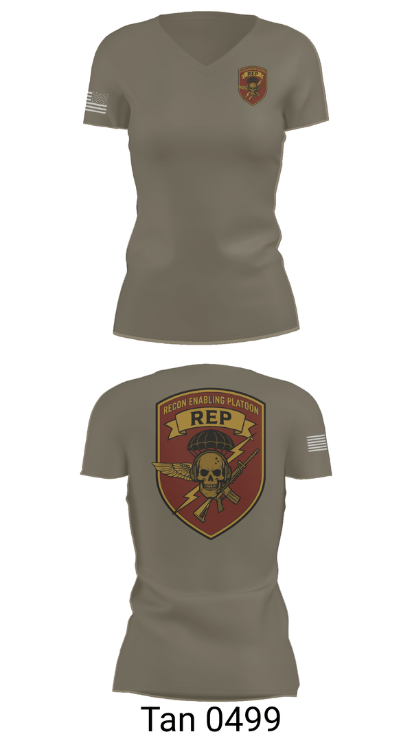 Womens Short Sleeve Vneck Shirt, 3D Force Recon REP, Marines, Teamtime, Team time, sublimation, custom sports apparel, team uniforms, spirit wear, spiritwear, sports uniforms, custom shirts, team store, custom team store, fundraiser sports, apparel fundraiser
