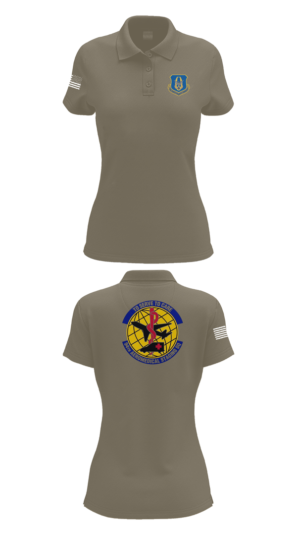 Womens Short Sleeve Performance Polo, 94ASTS, Air Force, Teamtime, Team time, sublimation, custom sports apparel, team uniforms, spirit wear, spiritwear, sports uniforms, custom shirts, team store, custom team store, fundraiser sports, apparel fundraiser