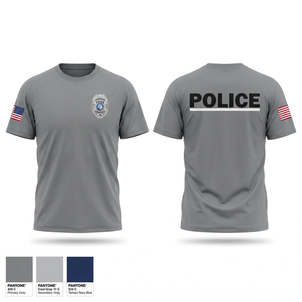 Old School Cotton Feel Shirt, LAURINBURG POLICE DEPARTMENT, Police, Teamtime, Team time, sublimation, custom sports apparel, team uniforms, spirit wear, spiritwear, sports uniforms, custom shirts, team store, custom team store, fundraiser sports, apparel fundraiser