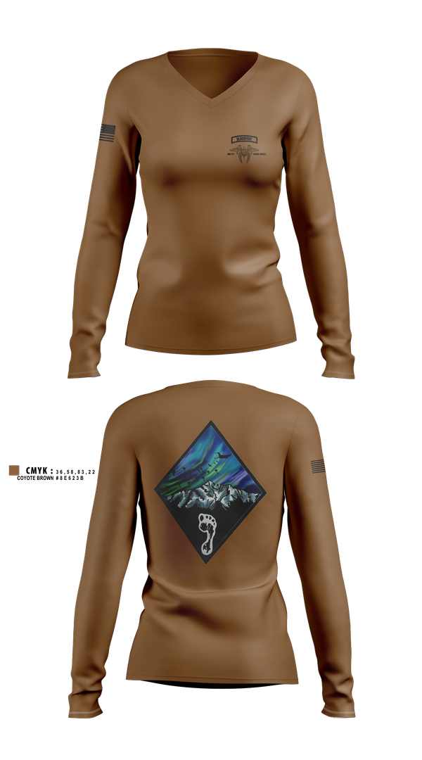 Womens Long Sleeve Vneck Shirt, 1-501 pir, , Teamtime, Team time, sublimation, custom sports apparel, team uniforms, spirit wear, spiritwear, sports uniforms, custom shirts, team store, custom team store, fundraiser sports, apparel fundraiser