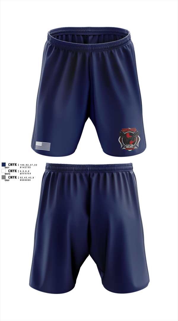 Athletic Shorts With Pockets, Cy creek fire 22, , Teamtime, Team time, sublimation, custom sports apparel, team uniforms, spirit wear, spiritwear, sports uniforms, custom shirts, team store, custom team store, fundraiser sports, apparel fundraiser