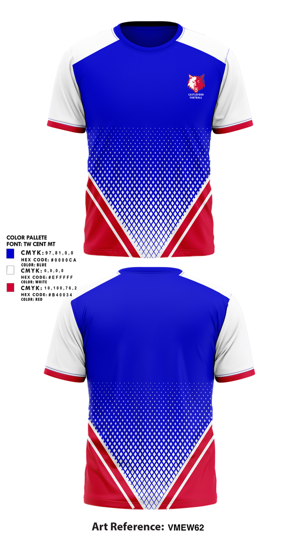 Short Sleeve Performance Shirt, Castleford High School Football, , Teamtime, Team time, sublimation, custom sports apparel, team uniforms, spirit wear, spiritwear, sports uniforms, custom shirts, team store, custom team store, fundraiser sports, apparel fundraiser