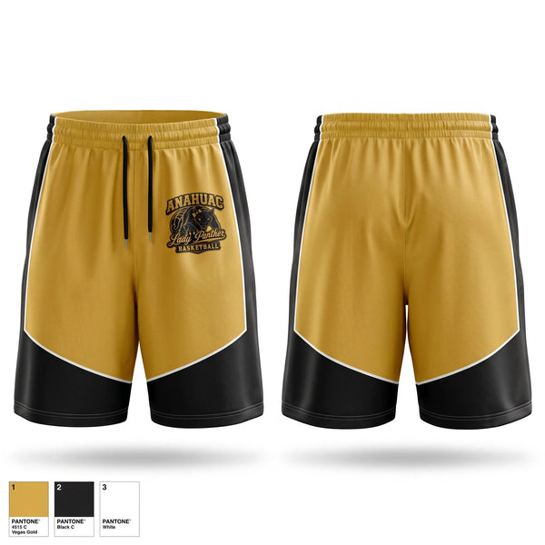Athletic Shorts With Pockets, Anahuac Lady Panthers, Women's Basketball, Teamtime, Team time, sublimation, custom sports apparel, team uniforms, spirit wear, spiritwear, sports uniforms, custom shirts, team store, custom team store, fundraiser sports, apparel fundraiser