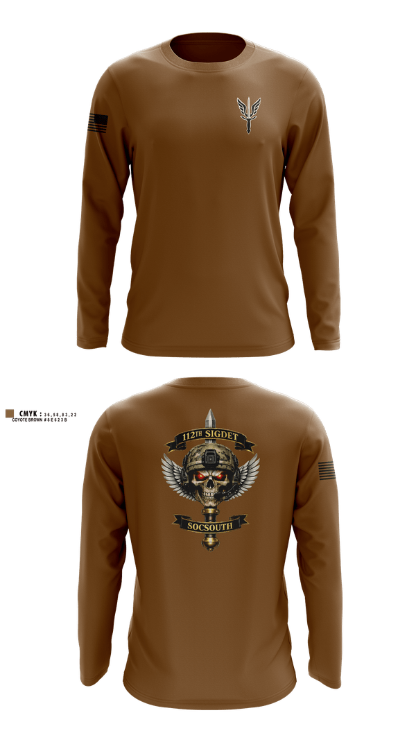 Long Sleeve Performance Shirt, 112 SIGDET, Army, Teamtime, Team time, sublimation, custom sports apparel, team uniforms, spirit wear, spiritwear, sports uniforms, custom shirts, team store, custom team store, fundraiser sports, apparel fundraiser
